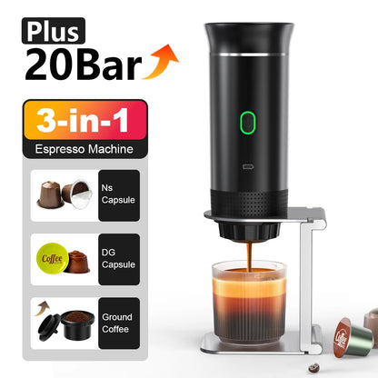 WIRELESS ELECTRIC PORTABLE ESPRESSO COFFEE MACHINE