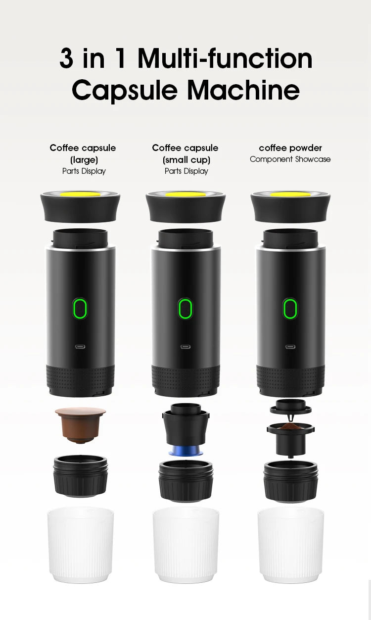 WIRELESS ELECTRIC PORTABLE ESPRESSO COFFEE MACHINE